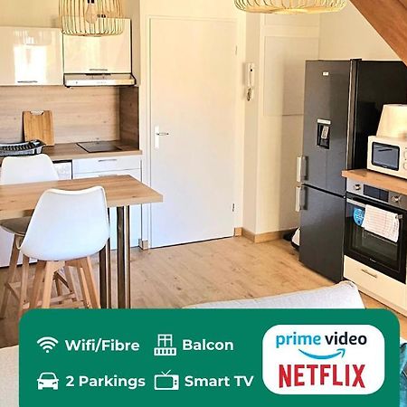 T3 Duplex Thonon Centre - Parking - Gare - Thermes Exterior foto